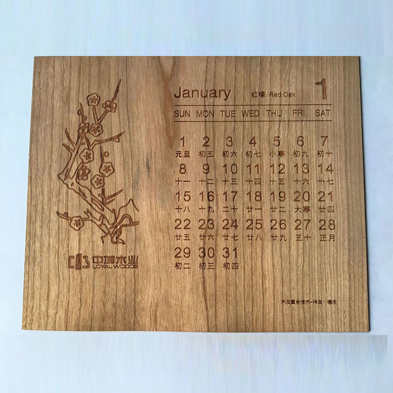 Calendario de madera